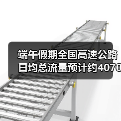 端午假期全国高速公路日均总流量预计约4070万辆(图2) 端午假期高速公路流量增长 新能源车占比升至21%(图2)