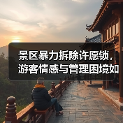 景区暴力拆除许愿锁,游客情感与管理困境如何平衡?(图4) 景区暴力拆除许愿锁,游客情感与管理困境如何平衡?(图4)