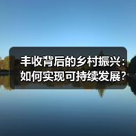 丰收背后的乡村振兴：如何实现可持续发展？(图3)