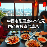 2024年中国电影票房425亿 国产影片占比超七成！哪些作品成黑马？(图2)