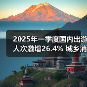 2025年一季度国内出游人次激增26.4% 城乡消费差距明显(图2)
