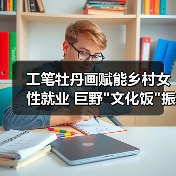 工笔牡丹画赋能乡村女性就业 巨野 工笔牡丹画赋能乡村女性就业 巨野文化饭振兴乡村新路径(图2)