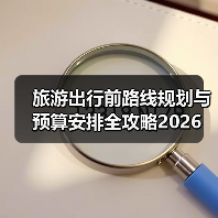 旅游出行前路线规划与预算安排全攻略2026(图1) 旅游出行前路线规划与预算安排全攻略2026(图1)