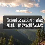 旅游前必看攻略：路线规划、预算安排与注意事项 - 耀途希冀旅游网