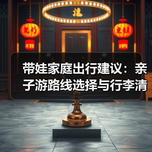 带娃家庭出行建议：亲子游路线选择与行李清单实用参考 - 耀途希冀旅游网